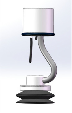 EMLH1202550 Σύστημα ανύψωσης υπό κενό 2800mm*270° Τομέας εργασίας με σιδηρόδρομο από κράμα αλουμινίου