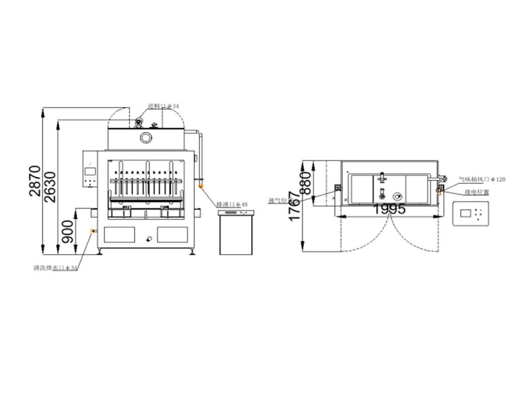 CDP-12E Μηχανή πλήρωσης μικρουπολογιστών Εύκολη ενσωμάτωση στη γραμμή παραγωγής για απρόσκοπτη χημική συσκευασία υγρών