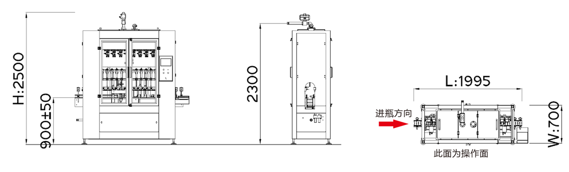 CDP-16A Μηχανή πλήρωσης μικροεπιλογήματος με έλεγχο PLC με ανατροφοδότηση βάρους από ανοξείδωτο χάλυβα SUS304 και ηλεκτρική κλίμακα