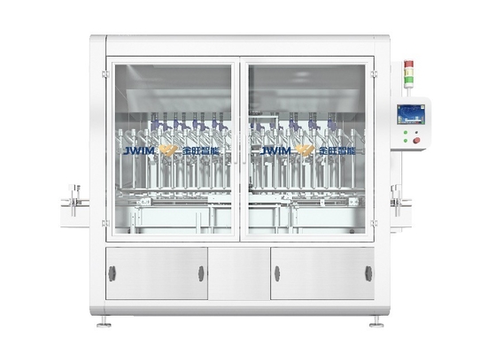 Μεγάλη ταχύτητα 100 ml μπουκάλι 16 κεφαλές πλήρωσης Πιστοκτόνο έμβολο Χημική μηχανή πλήρωσης υγρού